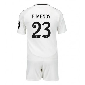 Real Madrid Ferland Mendy #23 Dětské Domácí dres komplet 2024-25 Krátký Rukáv (+ trenýrky)